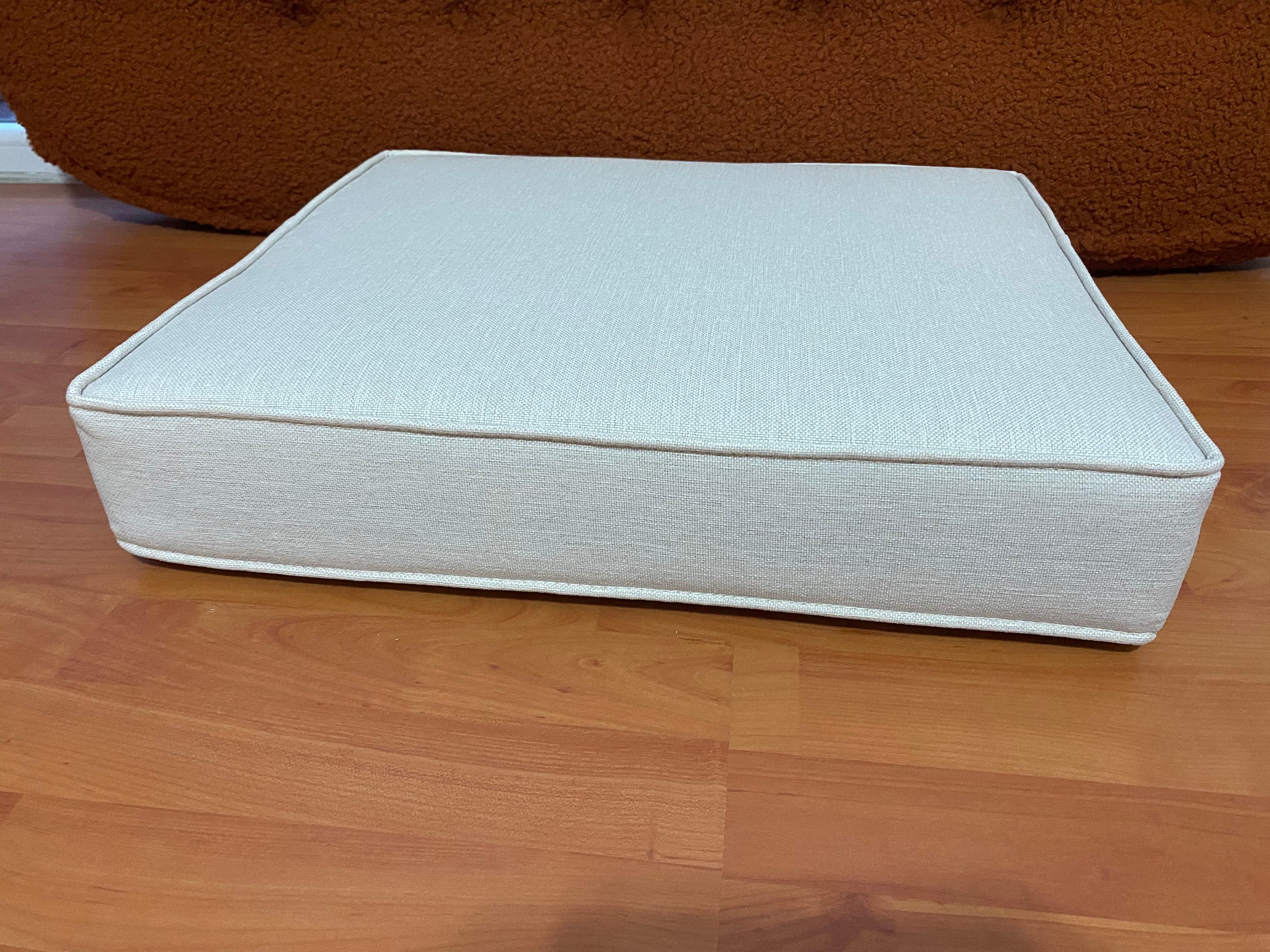Linen Flat Cushion Foam Filled Cushion Floor Cushion Flat Etsy