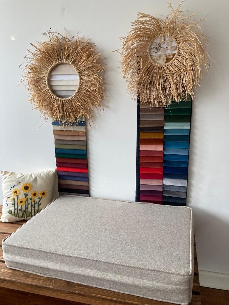 Linen Flat Cushion Foam Filled Cushion Floor Cushion Flat Etsy