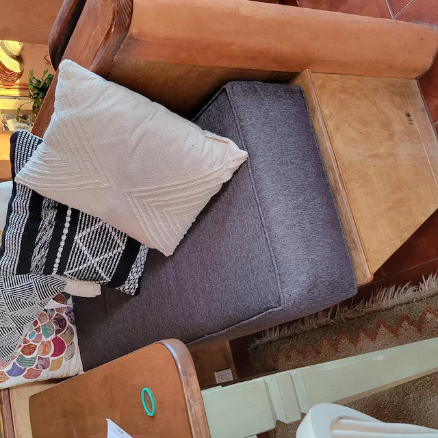 Linen Flat Cushion Foam Filled Cushion Floor Cushion Flat Etsy