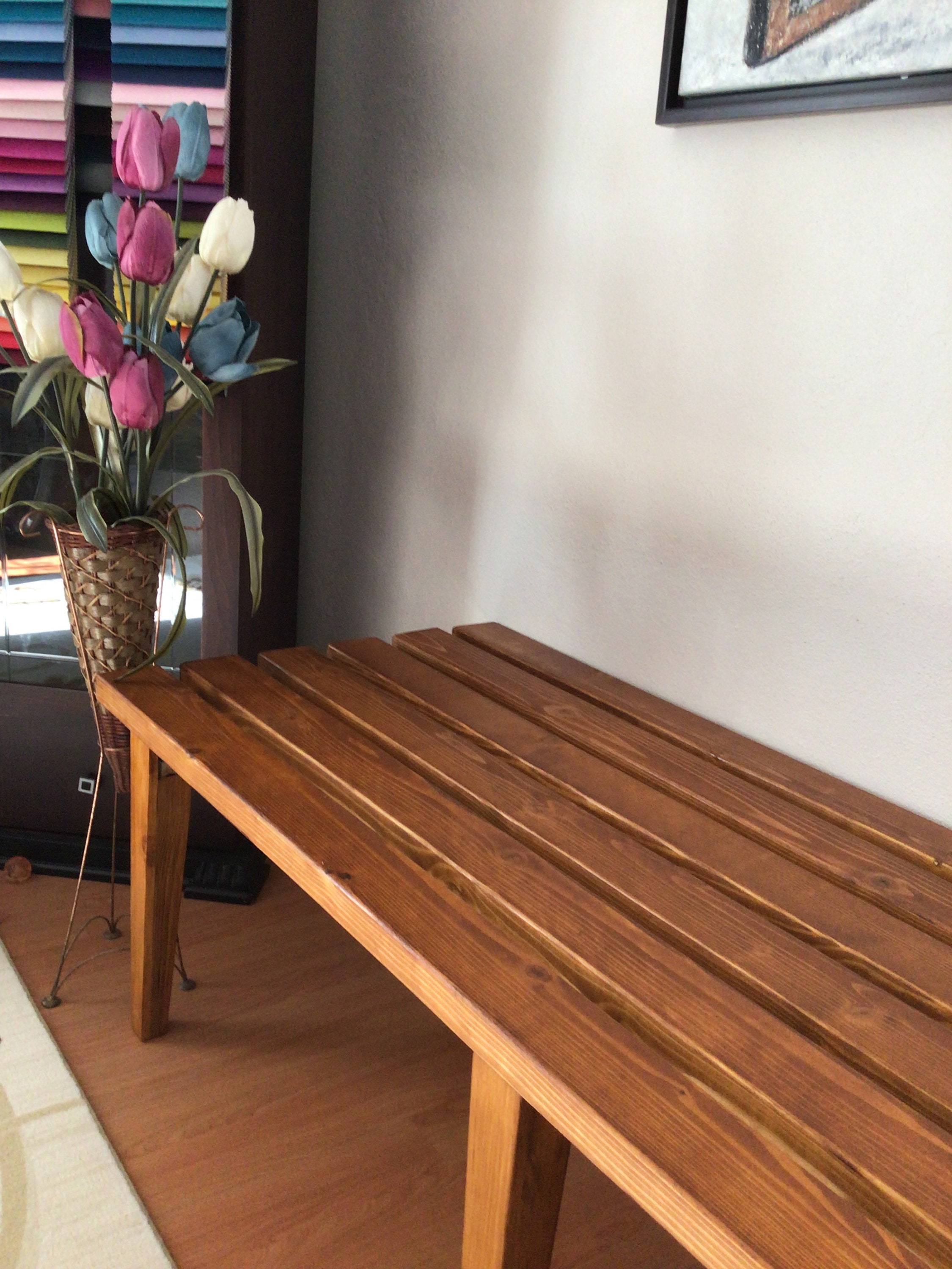 Custom Decorative Wood Bench Bench Rustic Bench Farmhouse | Etsy