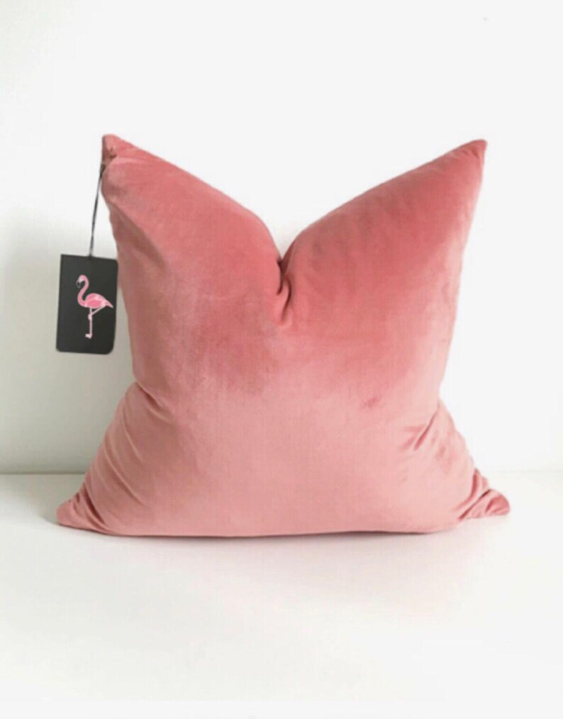 Luxury Baby Pink Velvet Pillow Cover Lumbar Pillow Long Etsy