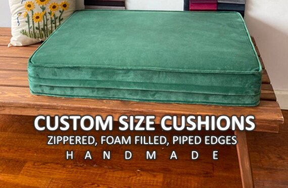 Velvet Cushion Floor Cushion Flat Cushion Zippered Cushion - Etsy