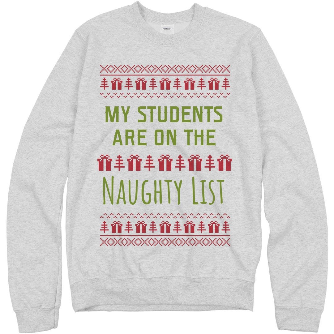 naughty nice list sweater