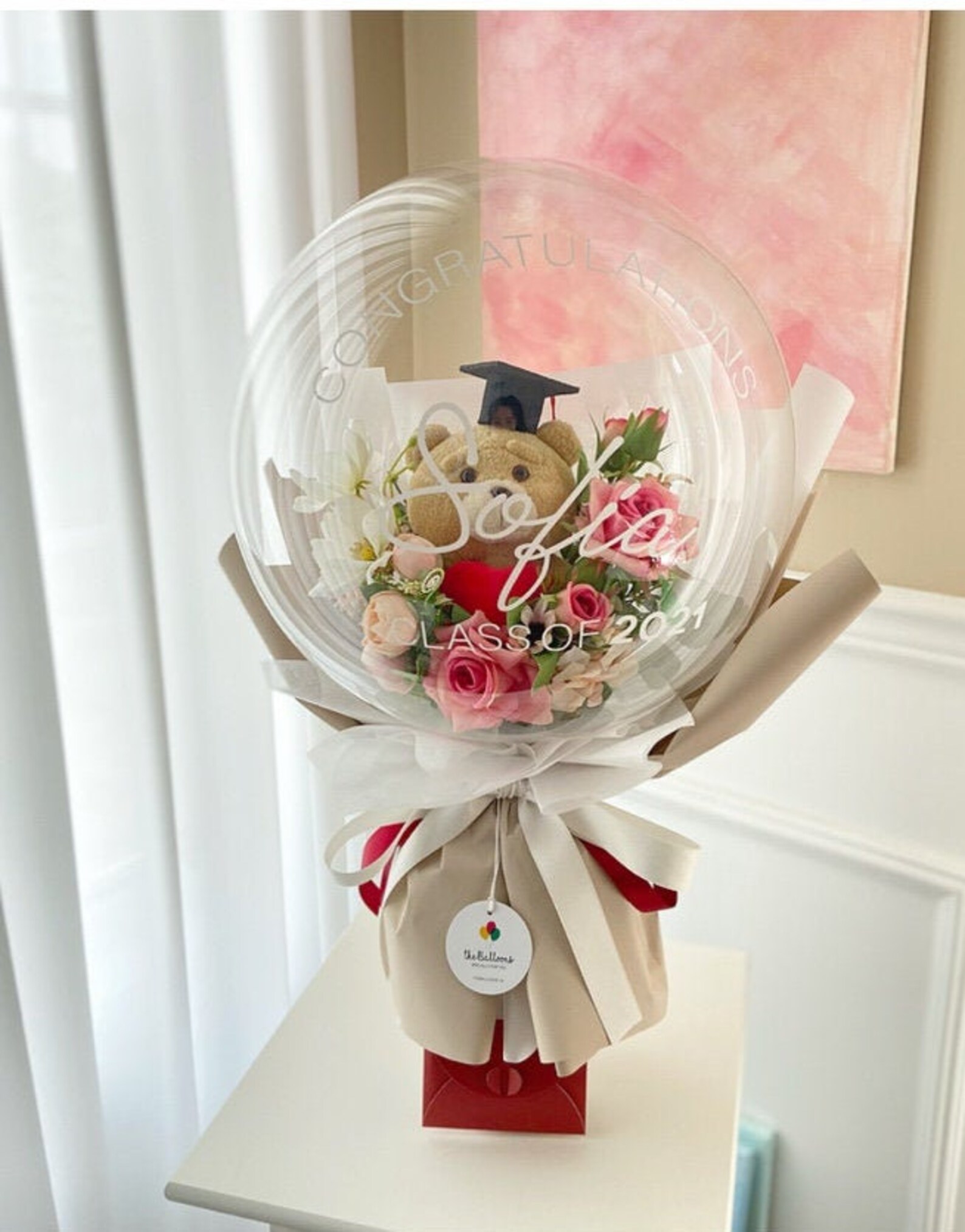 Graduation balloon Graduation flower balloon bouquet Etsy