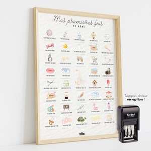 Cartel primeras veces del bebé para estampar "Las primeras veces de mi bebé" | Idea de regalo de nacimiento | Cartel de fechas de bebé | decoración bebe imagen 2