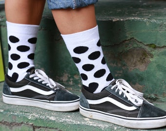 Point And Stripe Novelty Socks | Cool Socks | Happy Socks | Trick or Treat | Cute Socks | Crazy Socks  | Funny Socks | Unisex