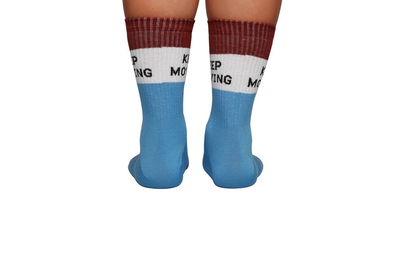 KEEP MOVING Socks for Her Funny Socks Women Happy Socks Novelty Christmas Gift for Her Crazy Socks Gift Ideas Cute Socks image 6