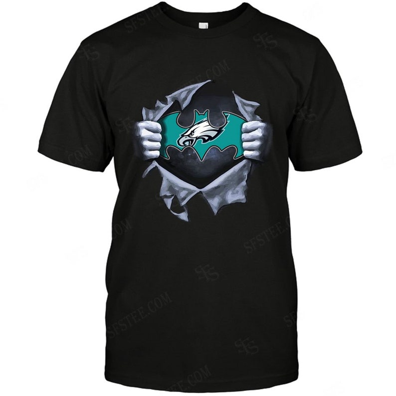 Philadelphia Eagles Batman Logo Dc Marvel Jersey Superhero Avenger