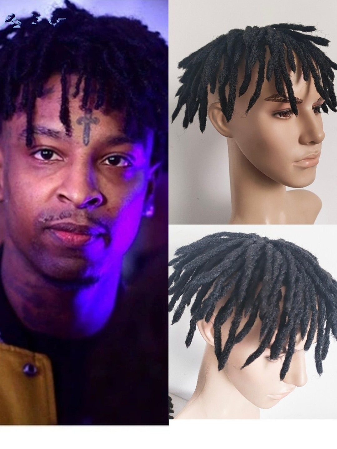 Men Wigs, Black Short Wigs, African Wig, Curly Wig, Halloween Cosplay