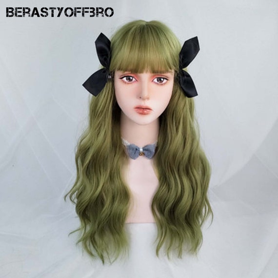 Green top female wig