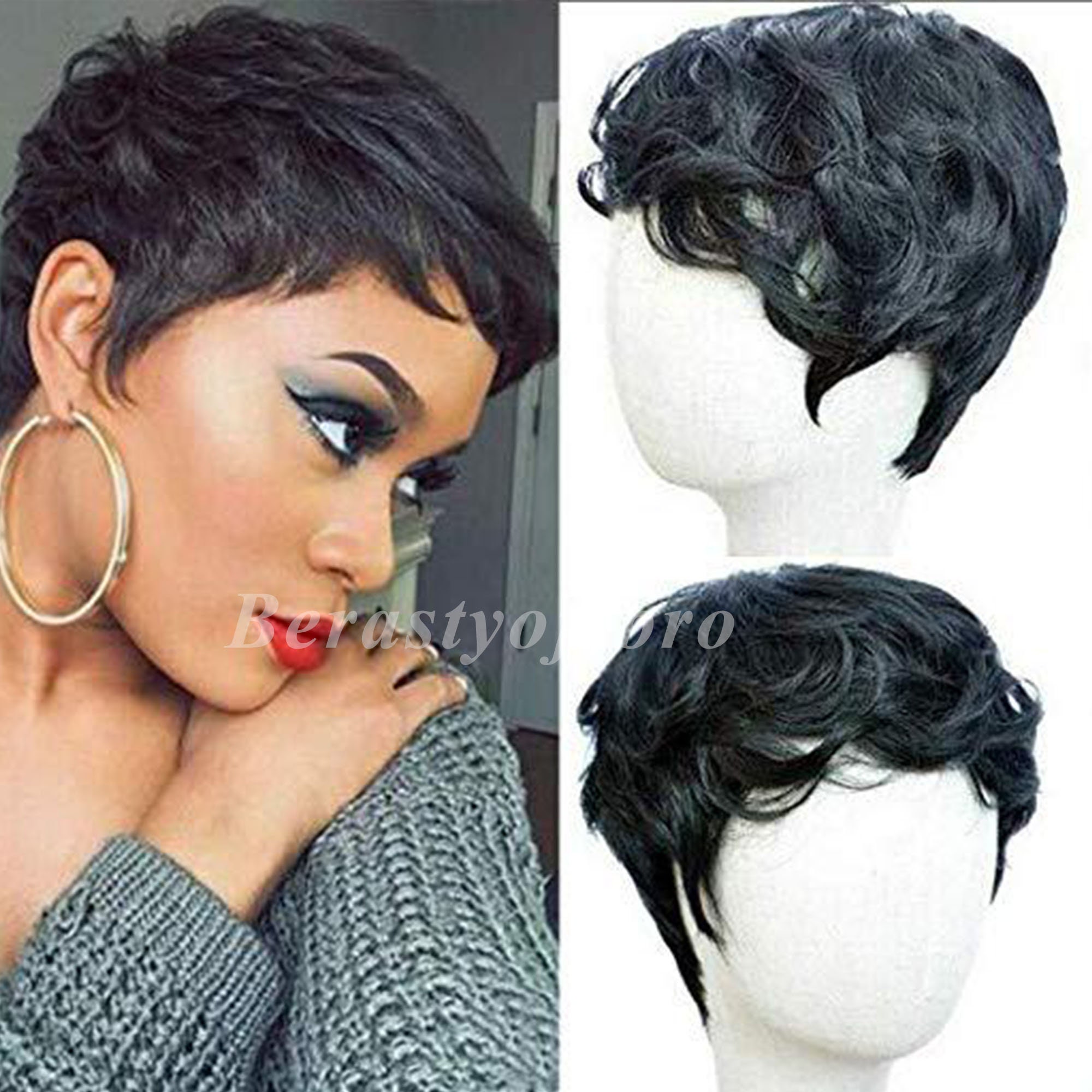 Short Hair Style Wig - Etsy Short Hair Style Wig - Etsy