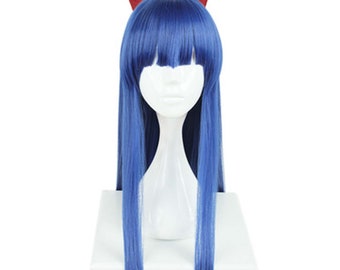 blue wig etsy