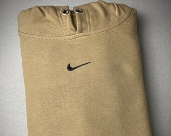 beige nike hoodie vintage