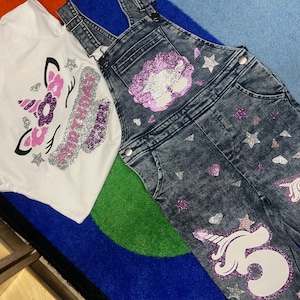 Custom Made Unicorn Birthday Outfit