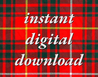 Descargar archivo descargable del patrón Bruce Tartan / patrón Bruce del clan escocés