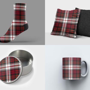 Regalos de tartán MacDonald / Taza, calcetines, cojín, funda de teléfono, lata, mascarilla - Regalo escocés del clan MacDonald