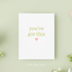 You've Got This Card – Aanmoedigingskaart – gevouwen wenskaart van 4,25 x 5,5 – Social Stationery