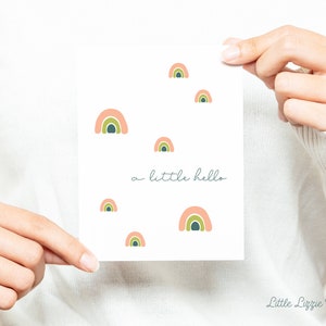 Una pequeña tarjeta de saludo – Tarjeta de amistad – Tarjeta de felicitación plegada de 4,25 x 5,5 – Papelería social