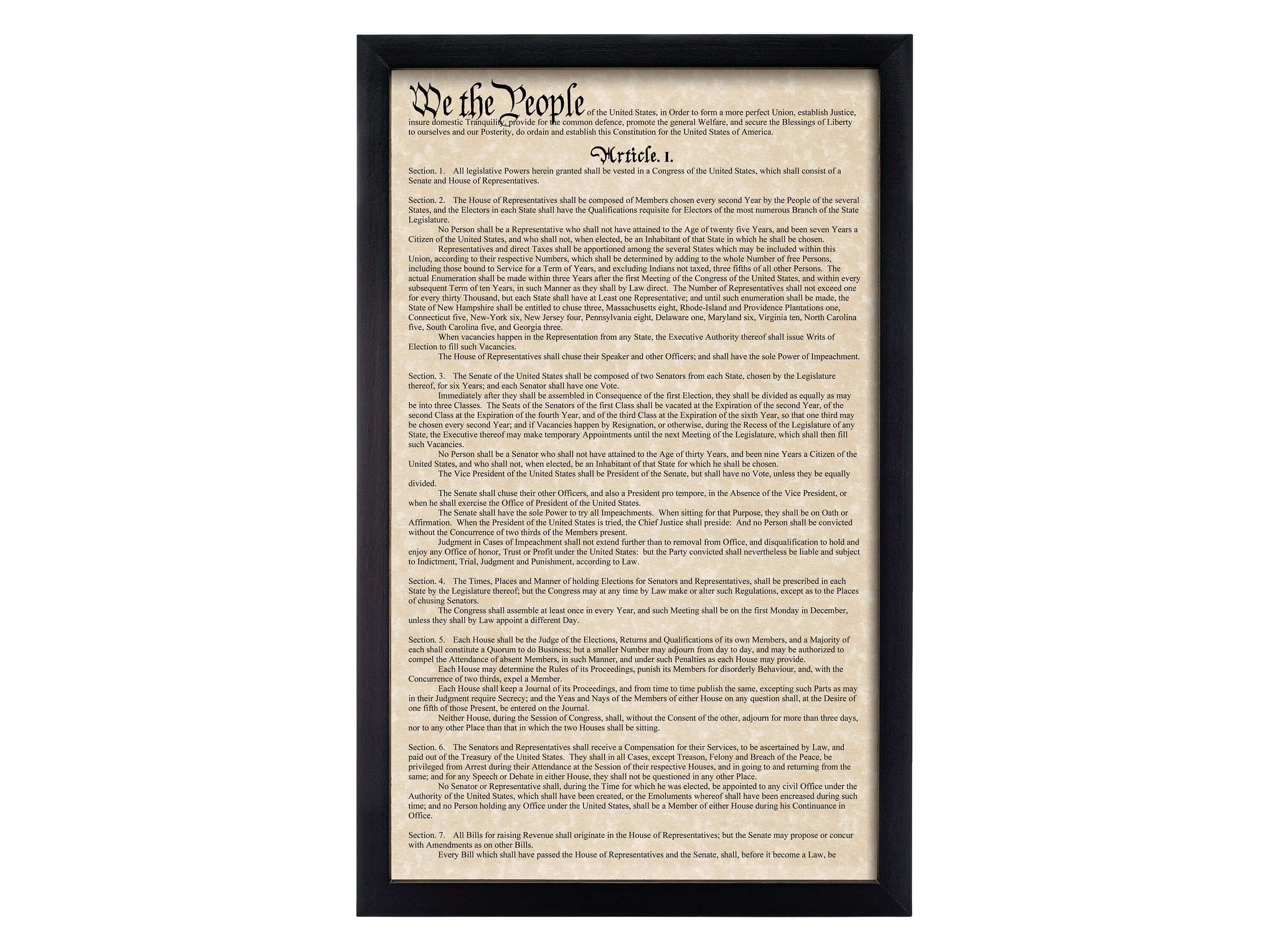 Framed Constitution • More Legible Font - Etsy