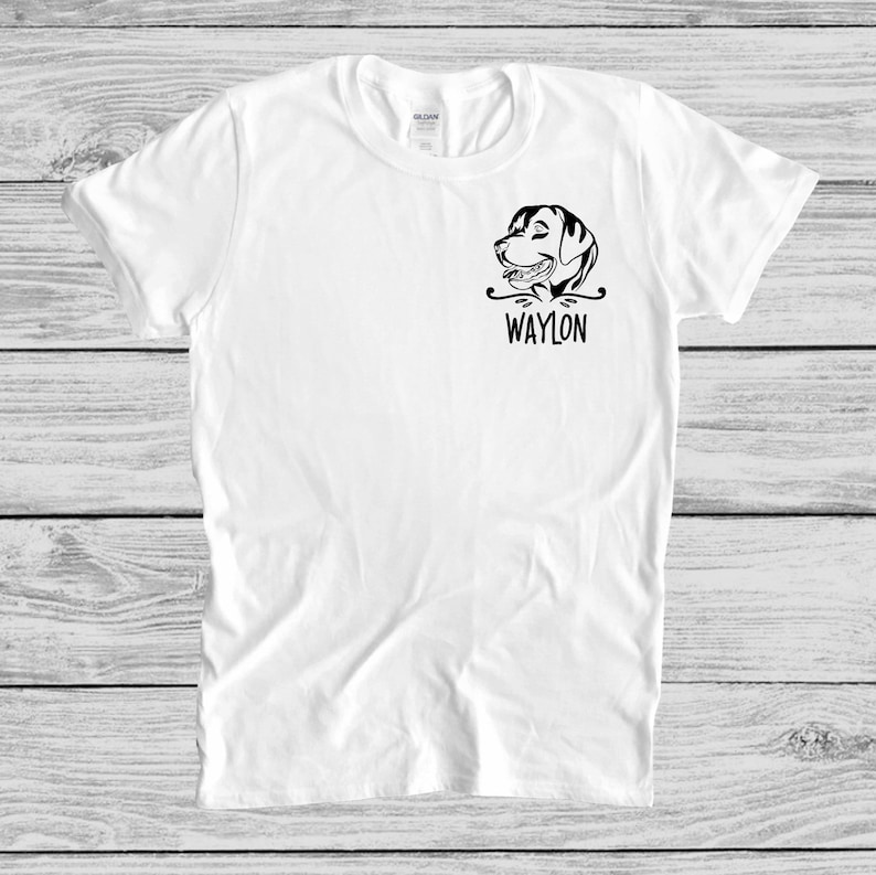 Custom Dog Name Shirt Gift For Dog Parents Dog Lovers Tee Shirt Gift For Dog Owner Personalized Dog T-Shirt Custom Gift For Dog Lovers