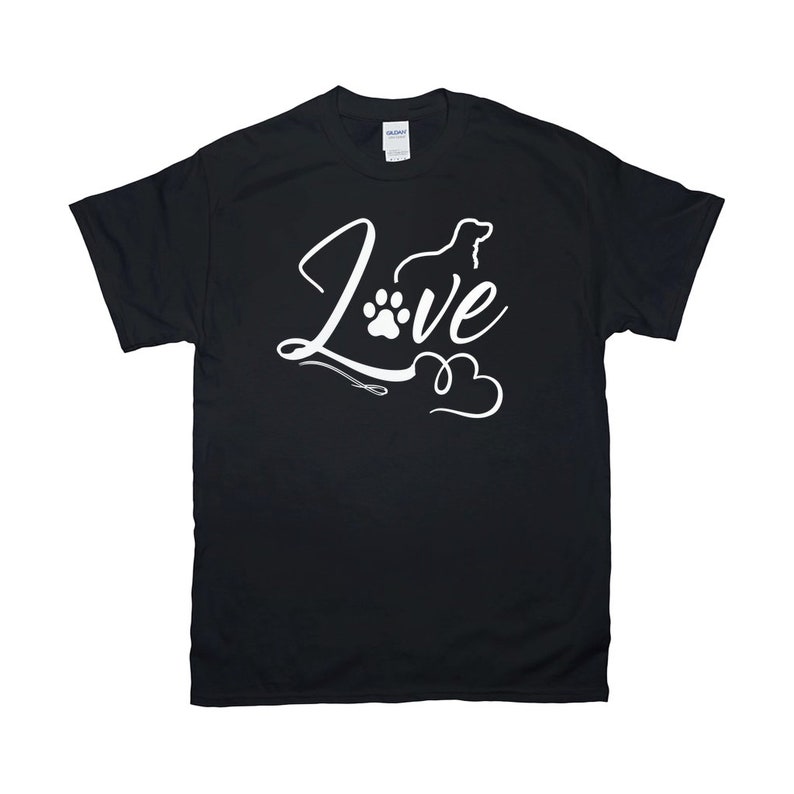 Love Dog Typography Dog Mama Dog Papa Tee Shirt Love Shirt Dog Mom Dad Tee Gift For Fur Parents Love Dog T-Shirt Love Dog Gift