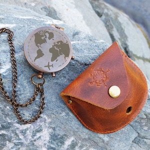 PERSONALIZED Engraved Compass / Personalized Compass / Gift For Husband / Brass Compass / Anniversary gift for Boyfriend