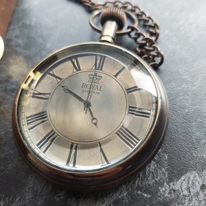 Cadeau de Noël PERSONNALISÉ Montre de poche Cadeau de mari - Etsy France