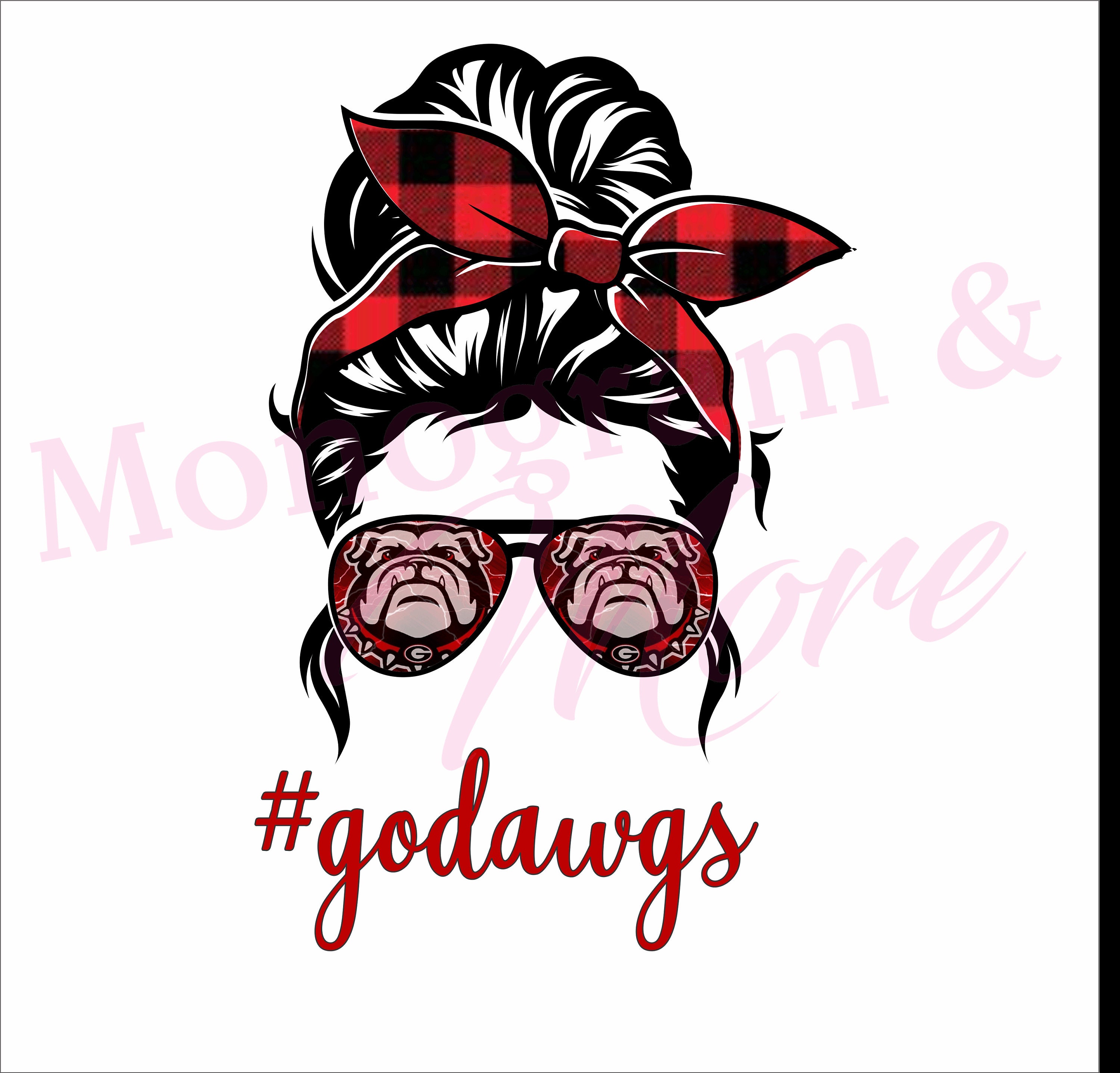 Go Dogs Georgia Bulldogs PNG, Football, Messy Bun, Mom Life, Sublimat…