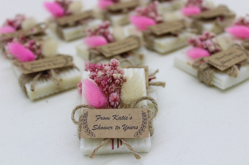 rustic baby shower favors handmade soap