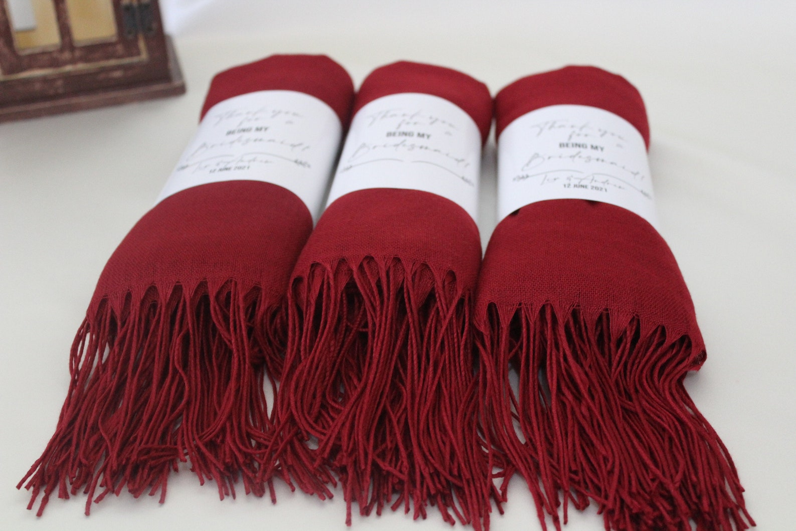 burgundy pashmina for wedding