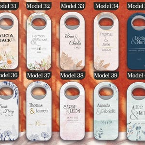 Wedding Bottle opener favors for guests, Custom Fridge Bottle Opener, Wedding Party Favor Guests, Bridal Shower Favor, Baby Shower Favors