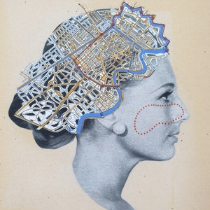 Mind Map - Collage Art Print