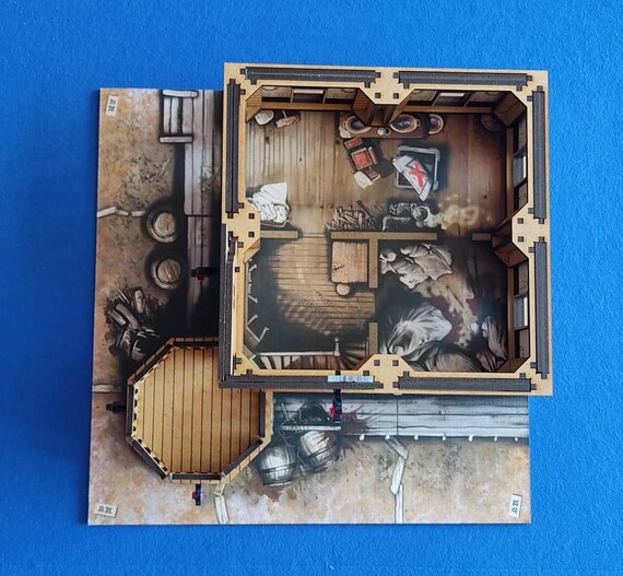 Zombicide Undead or Alive (dioramas for the 2R and 3R Game Tiles
