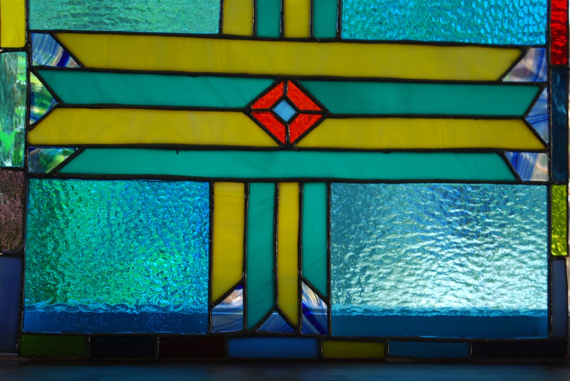 Zia Symbol Stained Glass Etsy