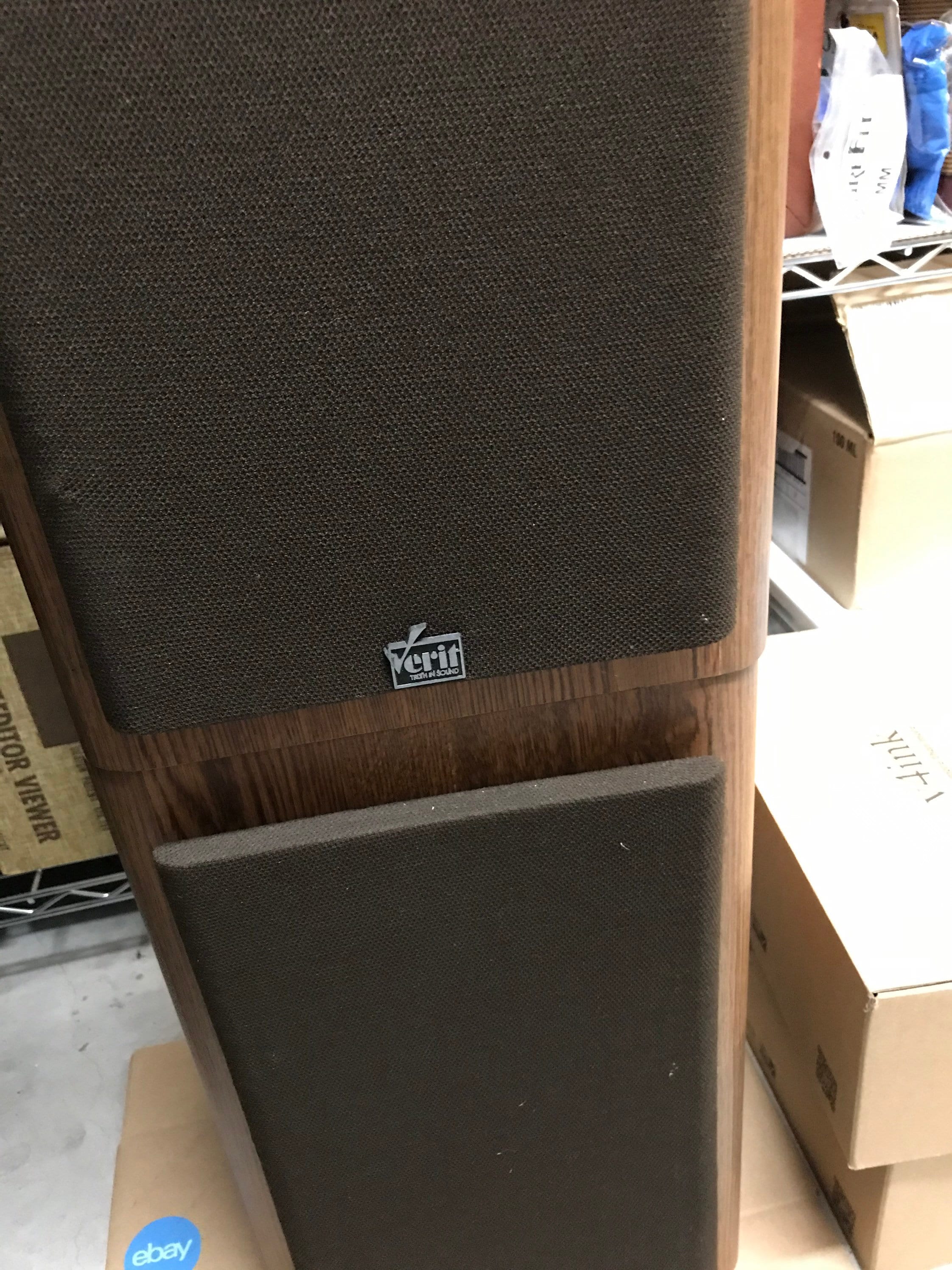 Retro 1980s (super Rare) Verit Bookshelf Speakers - Tested (free Local ...