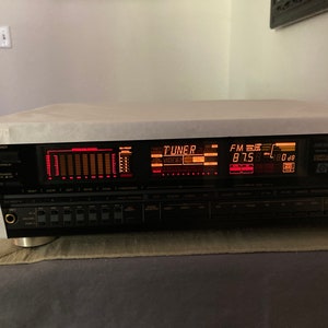 Retro 1987 JVC Receptor RX-950VBK Compu Link Remoto con caja original - sin control remoto ni manual