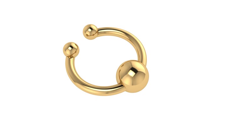 14k Septum 14K Solid Gold Nose Ring Gold Septum Rose Gold Septum Nose Ring Horseshoe Septum White Gold 14k Nose Ring Septum Ring