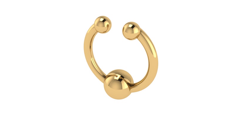 14k Septum 14K Solid Gold Nose Ring Gold Septum Rose Gold Septum Nose Ring Horseshoe Septum White Gold 14k Nose Ring Septum Ring