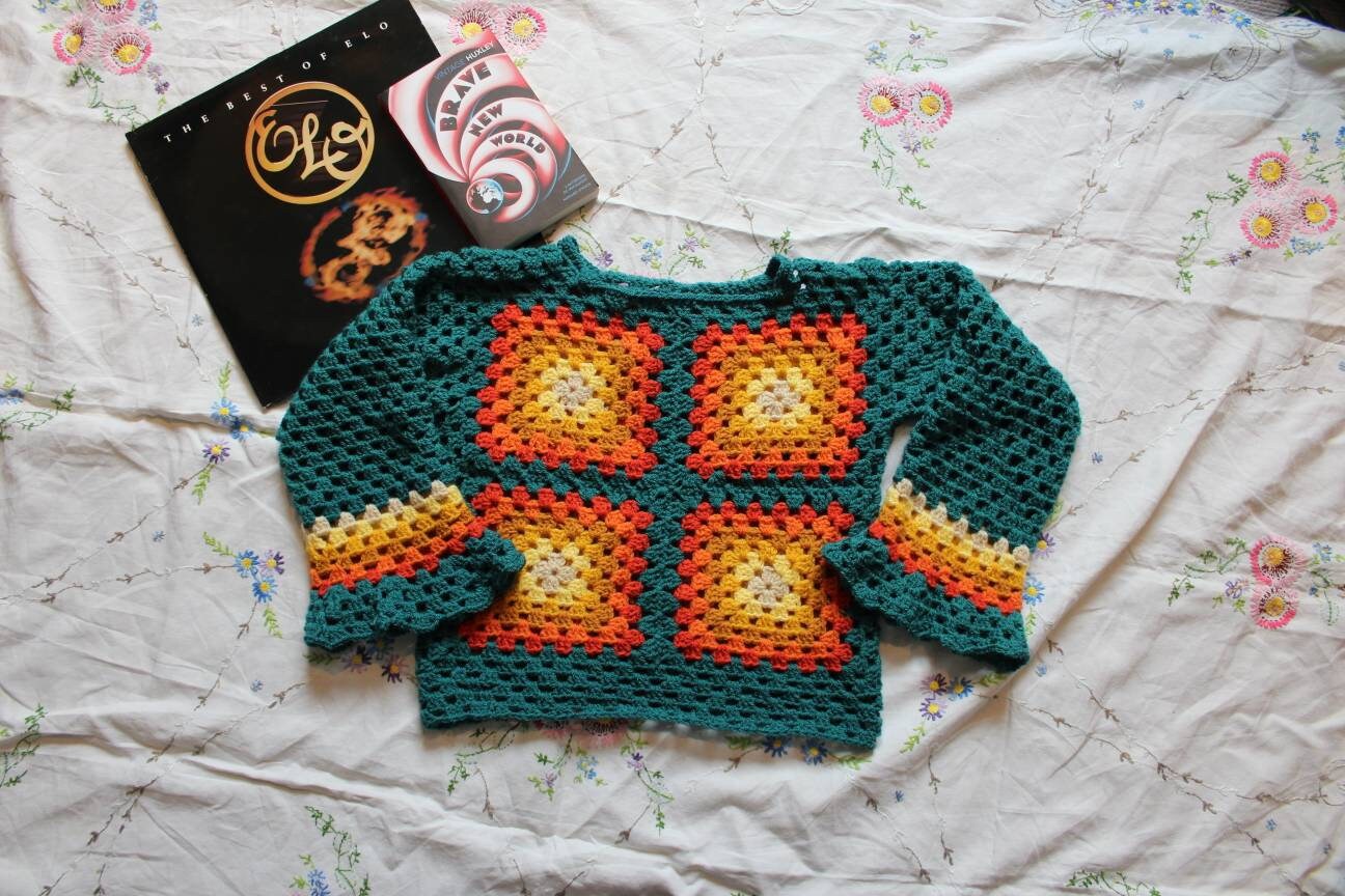 Layla CUSTOM Handmade Crochet Jumper 70s Retro Inspired Etsy Canada