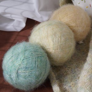 Fluffy Alpaca Silk Yarn, Mohair Silk Yarn-Hand Dyed Kid Mohair, Lace Yarn, Knitting Yarn- Sold By Ball