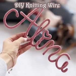 10yds Knit I-Cord, French Knitted Cord, Knit Rope for Name Sign,Knit Words, Personalized Gift