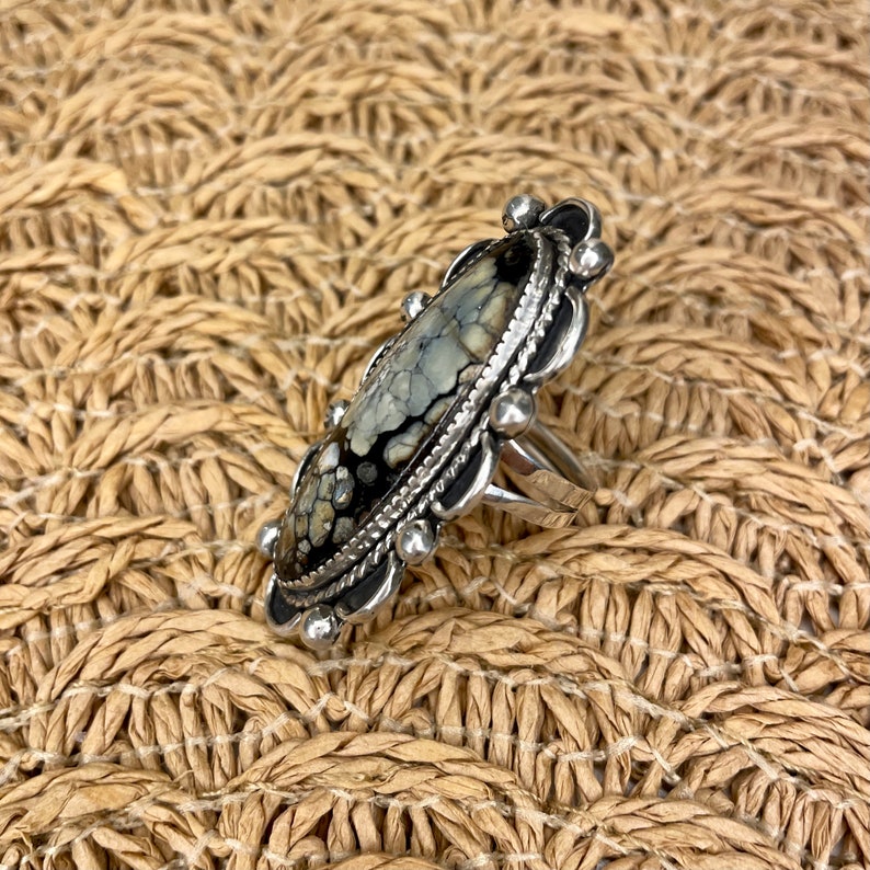 Bohemian Sterling Silver Purple Lavender Turquoise Ring Size 5.25 Silver Turquoise Ring Turquoise Ring Sterling Silver Jewelry