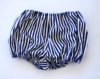 Bloomer panties hide striped diaper size 0-6 months