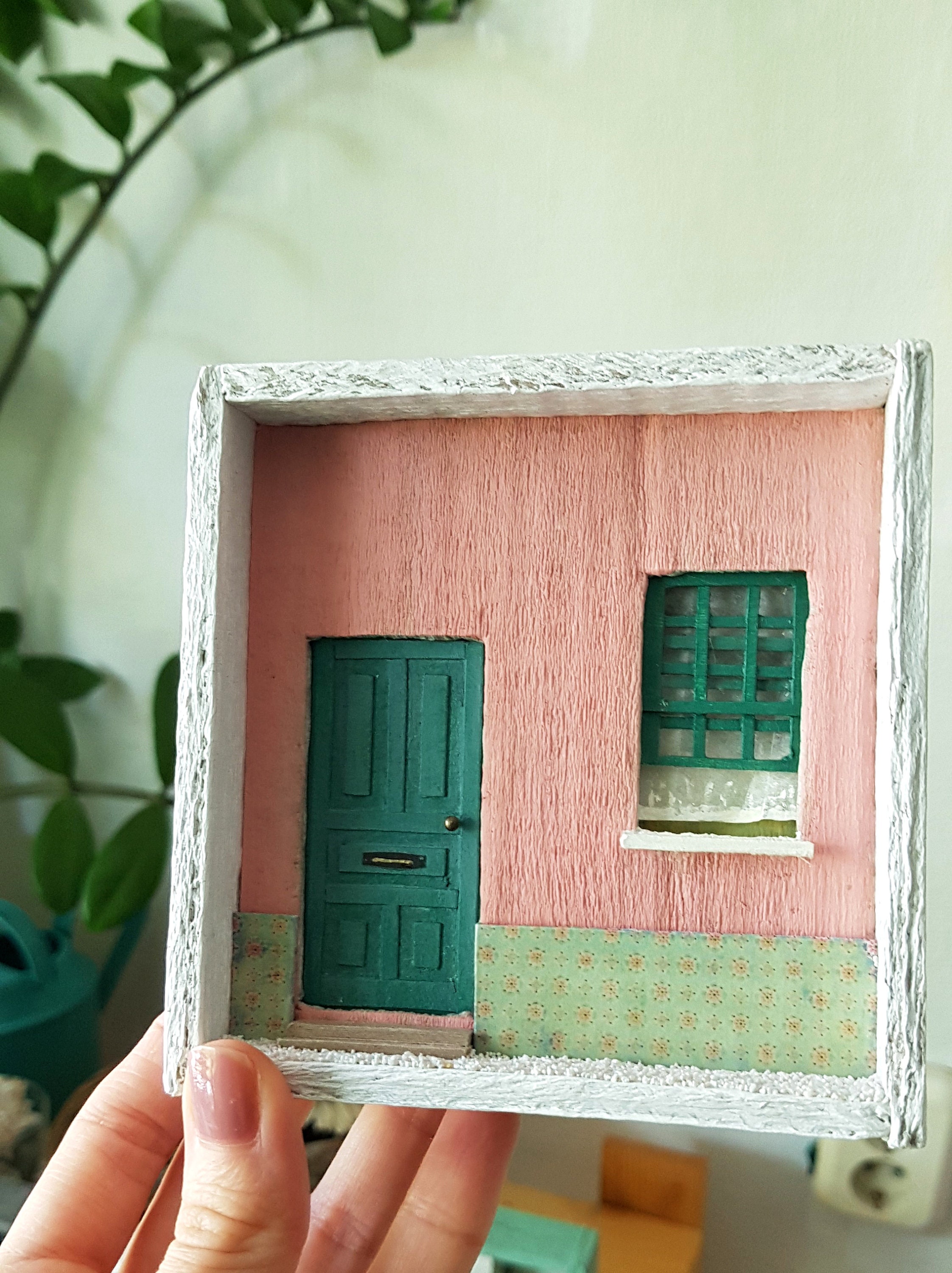 Shadow Box Art Diorama 3d Wall Art Miniature House Rustic Etsy