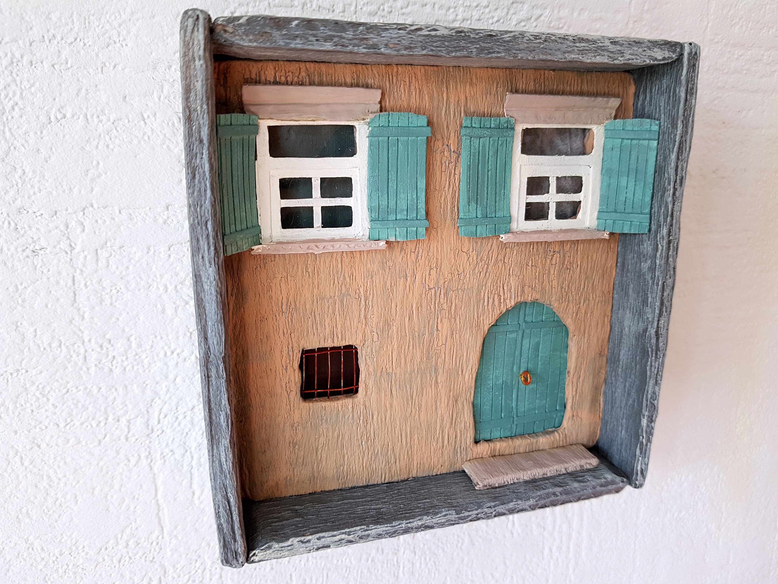 Shadow Box Art Diorama 3d Wall Art Miniature House Rustic Etsy