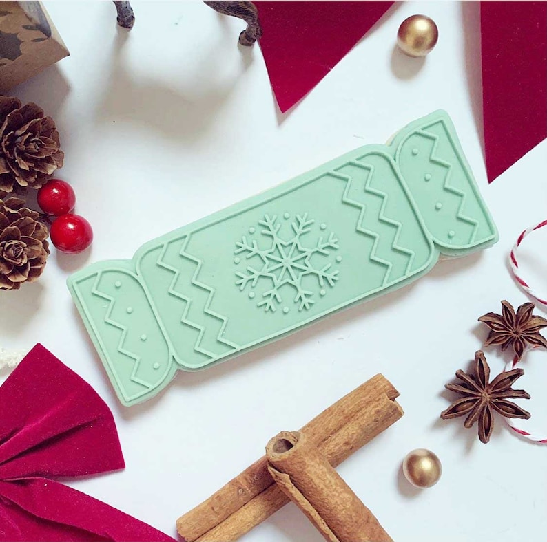 Christmas Cracker Cookie Cutter Merry Christmas Cookie Etsy