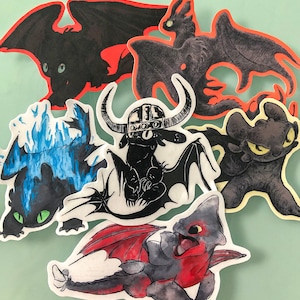 Pegatinas HTTYD / Pegatinas de vinilo Dragón / Impermeables