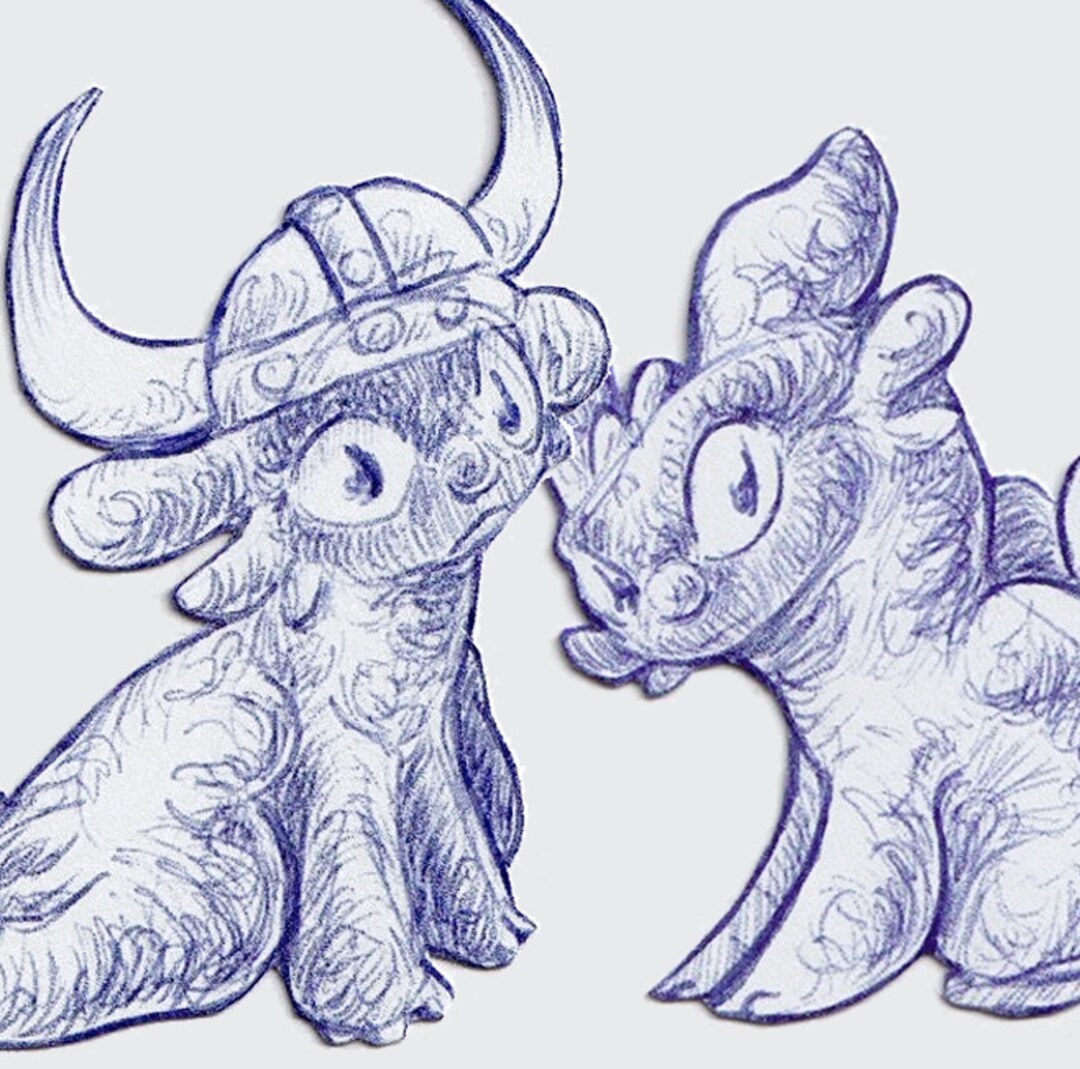 How to Train Your Dragon Handdrawn and Handcut Matte Stickers - Etsy