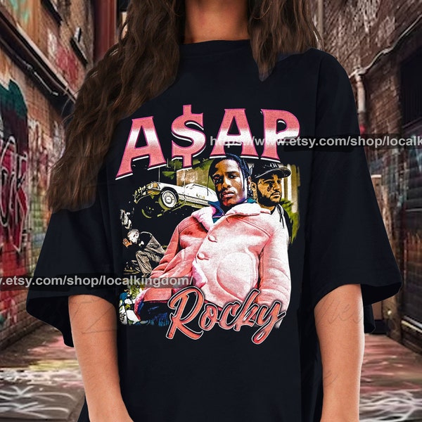 Limited Asap Rocky Vintage T-Shirt, Gift For Women and Man Unisex T-Shirt ARD001