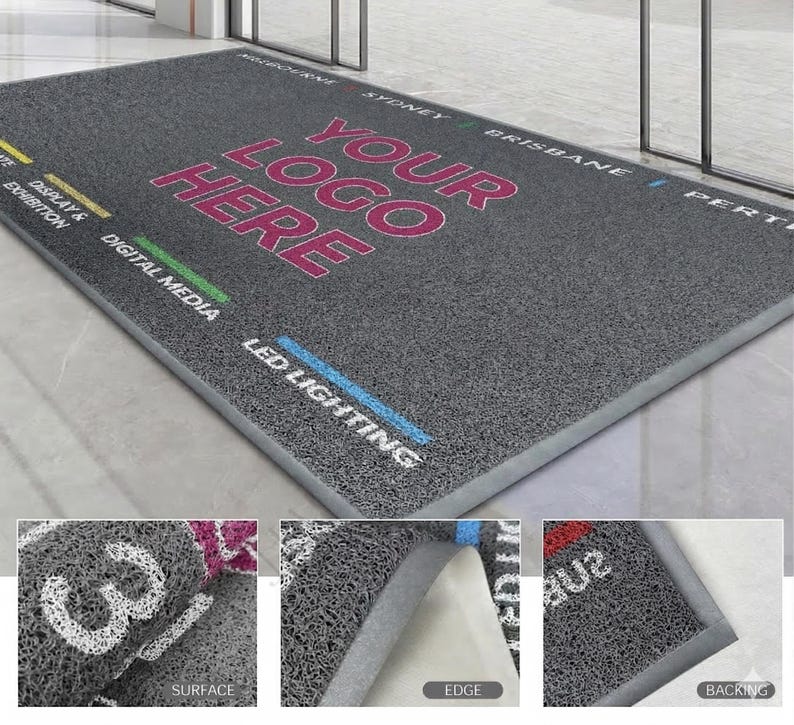 Custom Logo Business Doormat – Personalized Entrance Mat, Corporate Rug image 18